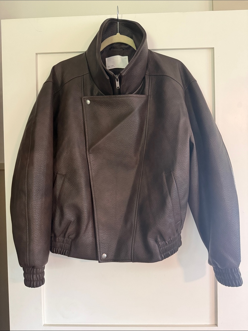 OAK + FORT double collar vegan biker Jacket